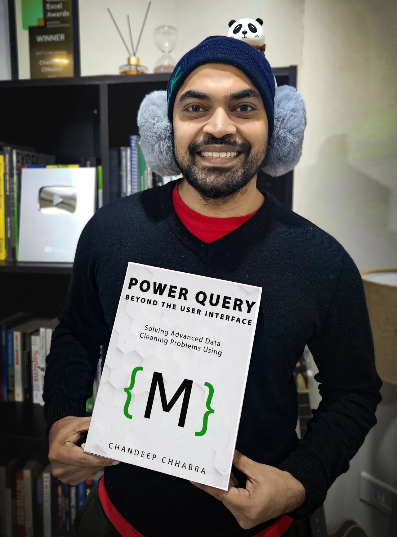 Chandeep with Power Query book